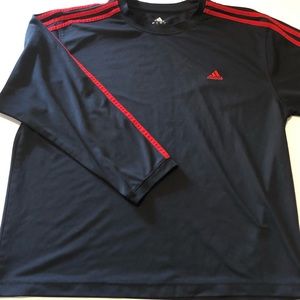 Black & Red Adidas track shirt